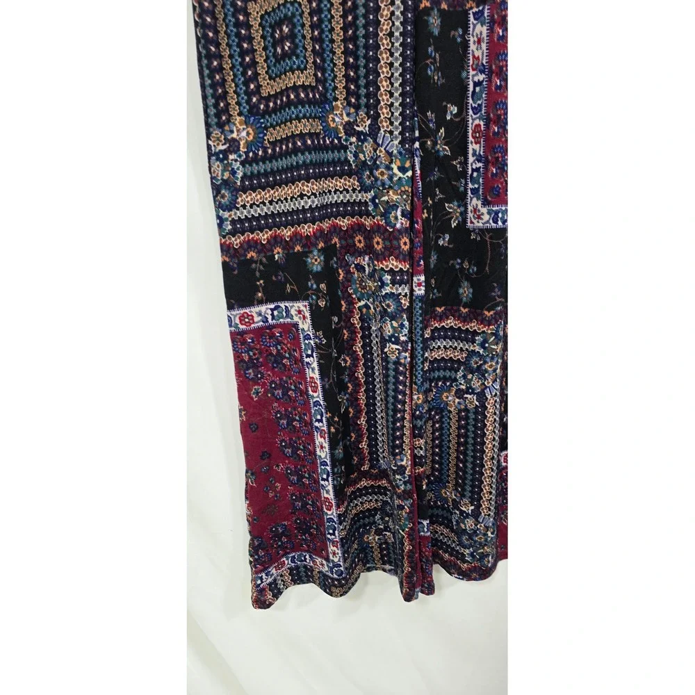 About A Girl women L wide leg pants‎ palazzo pants retro resort boho peasant